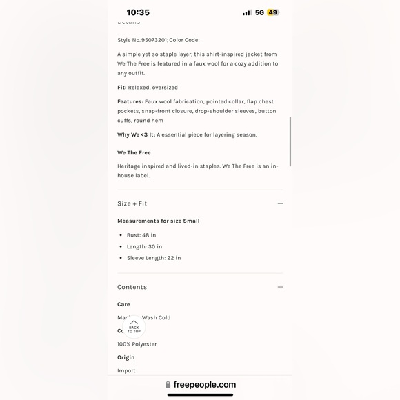 NWOT FREE PEOPLE WE THE FREE Lola Shirt Jacket | Beige/Melange MSRP $168 - Picture 5 of 11